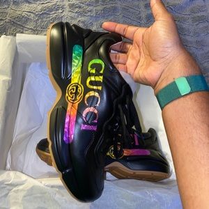 Women’s Rython Gucci logo leather sneaker
